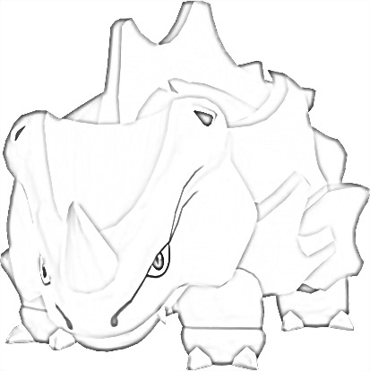 Coloriage de Rhinocorne