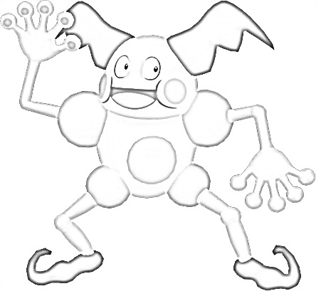 Coloriage de M. Mime