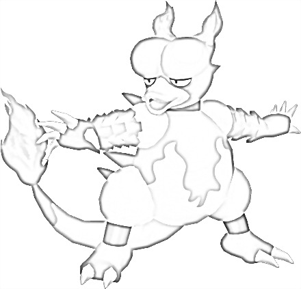Coloriage de Magmar
