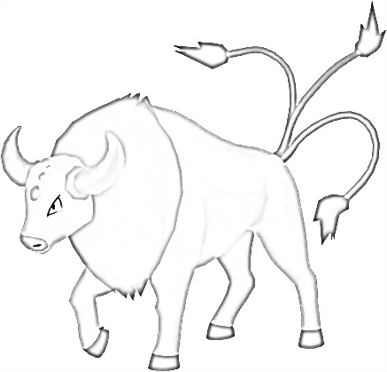 Coloriage de Tauros