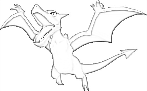 Coloriage de Ptéra