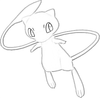 Coloriage de Mew