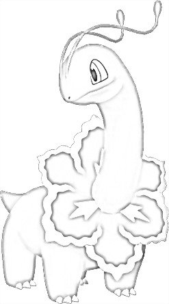 Coloriage de Méganium