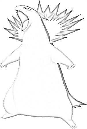 Coloriage de Typhlosion