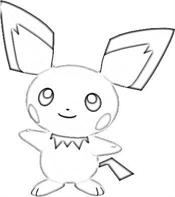 Coloriage de Pichu