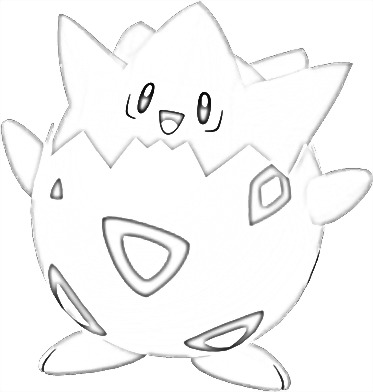 Coloriage de Togepi