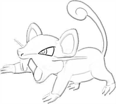 Coloriage de Rattata