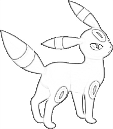 Coloriage de Noctali