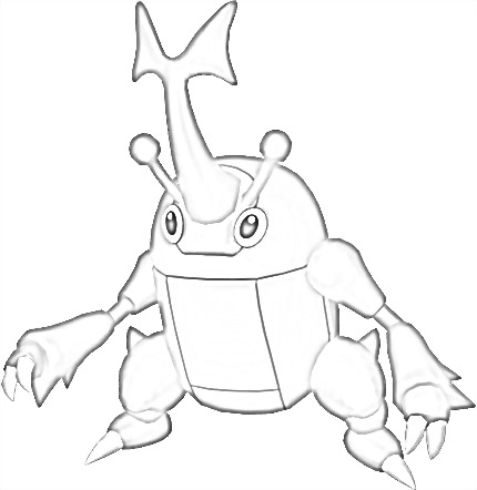Coloriage de Scarhino
