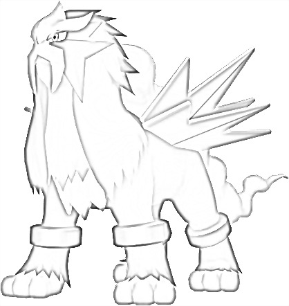 Coloriage de Entei