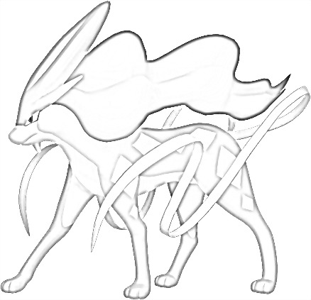 Coloriage de Suicune