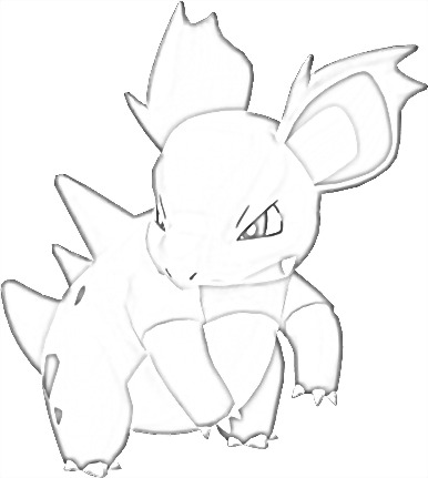 Coloriage de Nidorina