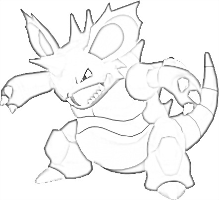 Coloriage de Nidoking