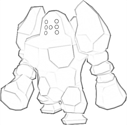 Coloriage de Regirock