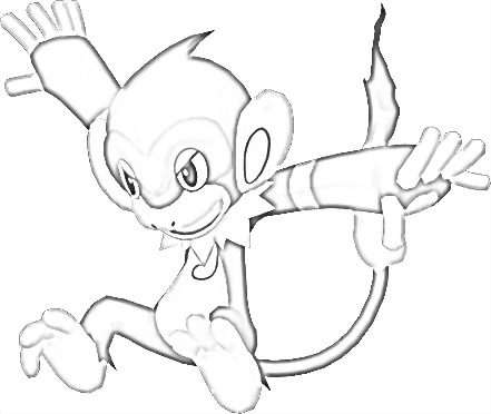 Coloriage de Chimpenfeu