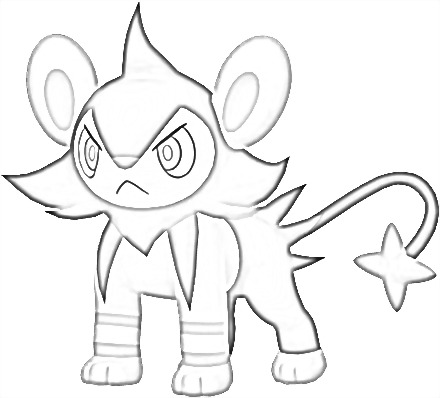 Coloriage de Luxio