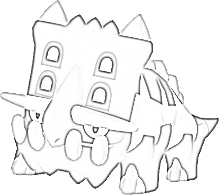 Coloriage de Bastiodon