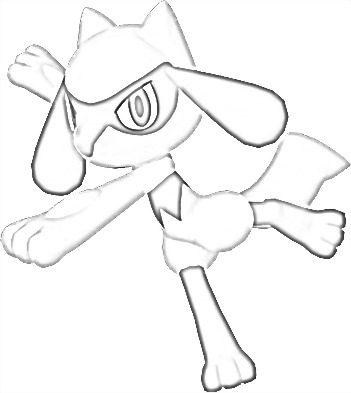 Coloriage de Riolu