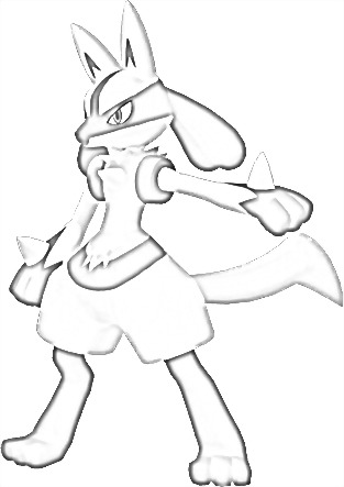 Coloriage de Lucario
