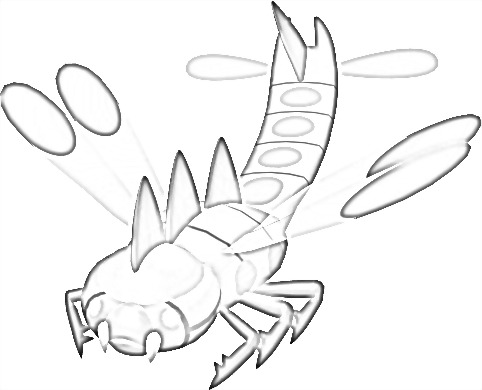 Coloriage de Yanmega
