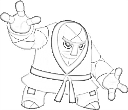 Coloriage de Judokrak