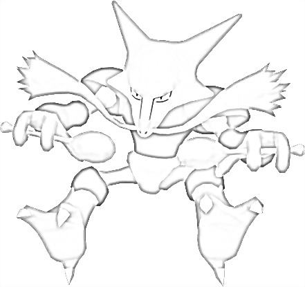 Coloriage de Alakazam