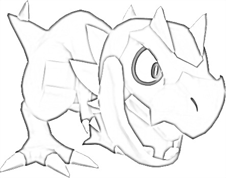 Coloriage de Ptyranidur