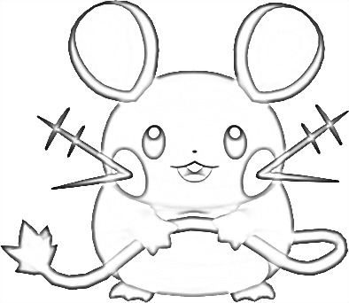 Coloriage de Dedenne