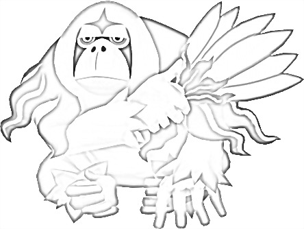 Coloriage de Gouroutan