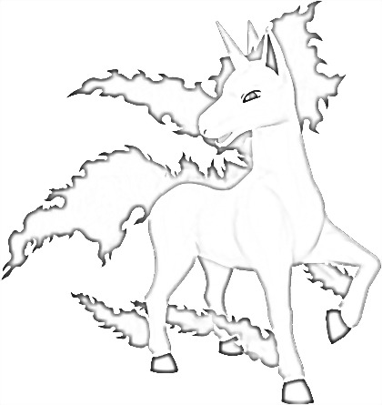 Coloriage de Galopa