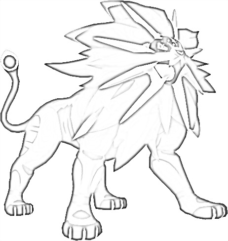 Coloriage de Solgaleo