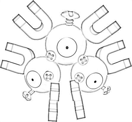 Coloriage de Magnéton