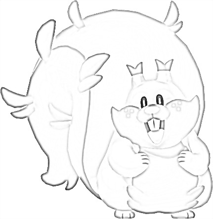 Coloriage de Rongrigou