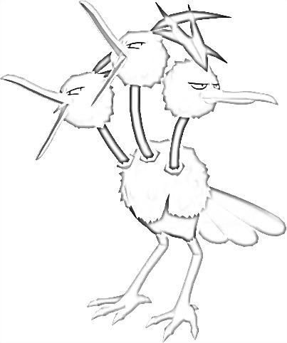 Coloriage de Dodrio