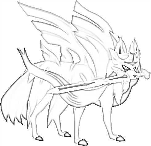 Coloriage de Zacian