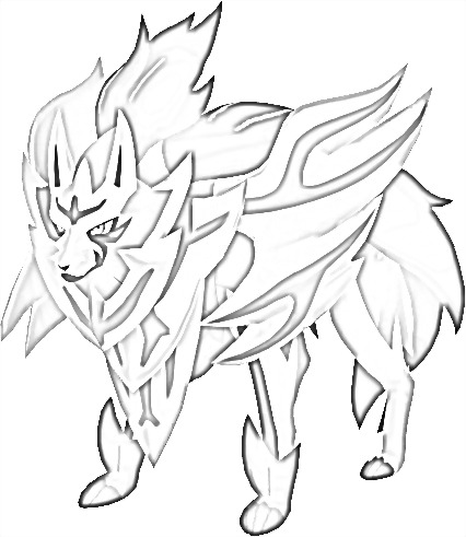 Coloriage de Zamazenta